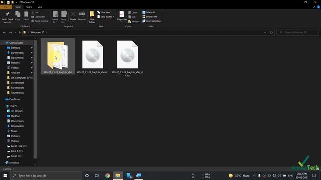 Windows 10 21H1 update, complete process using Windows 10 ISO. manual Windows 10 May 2021 Update.