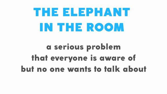 Идиомы: ELEPHANT IN THE ROOM. Английский с Марусей смотреть онлайн