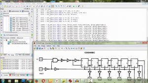 VHDL Implementation of 12 bit Ripple Binary Counter(CD4040BC)