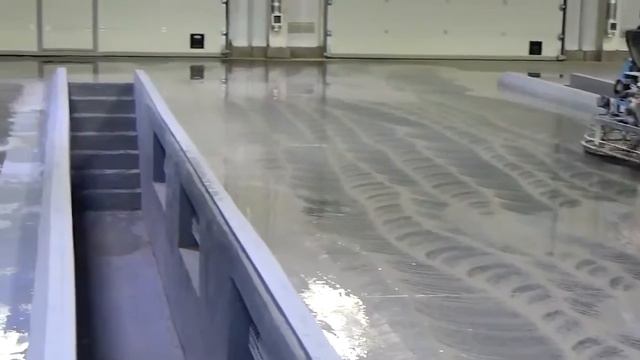 Шлифовка бетонного пола вертолетом