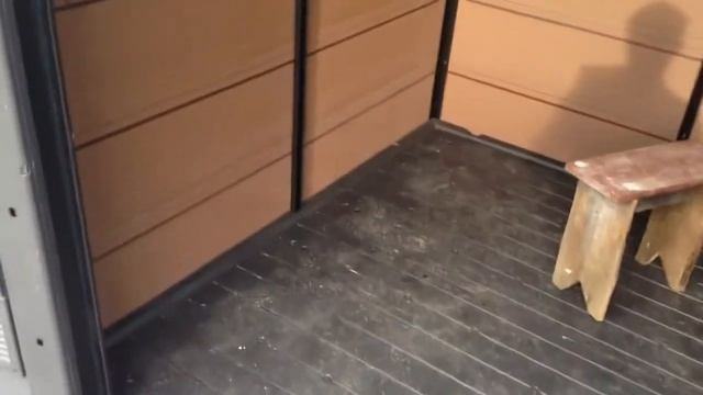 Дачный сарай сборный хозблок из ДПК KETER Fusion 757 смотреть онлайн