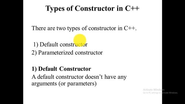 what is default and parameterized constructor in c++ with real world code examples in code block смотреть онлайн