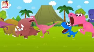 Tyrannosaurus family song | Dinosaur songs | T-Rex Songs | Nursery Rhymes | Song for Kids | REDMON