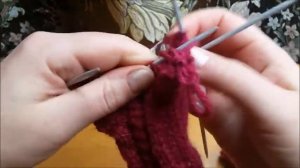 Митенки. Вязание на спицах. Большой палец клином.