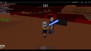 Roblox Undertale Survive the Monster: Outertale Sans Quick look (Audio Broke)