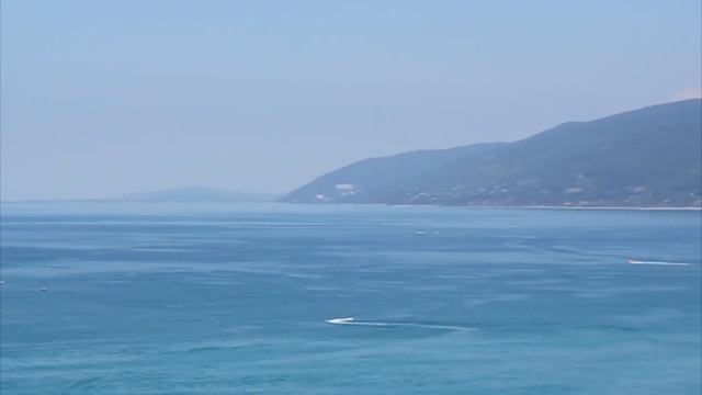 Абхазия Гагра пансионат Энергетик вид с балкона 15 этажа на море. Amza Park Hotel.