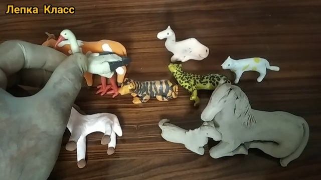 ВСЕ МОИ ФИГУРКА животных из пластилина #ЛепкаКласс#изпластилина