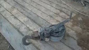 мини ручная лебедка, самодельная
