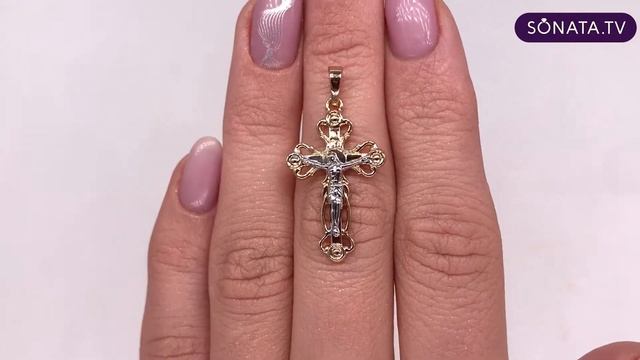 Крестик Xuping из медицинского золота (в позолоте) - 42415 смотреть онлайн