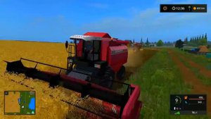 Farming Simulator 2017. мод зерноуборочный комбайн Гомсельмаш Палессе GS10.