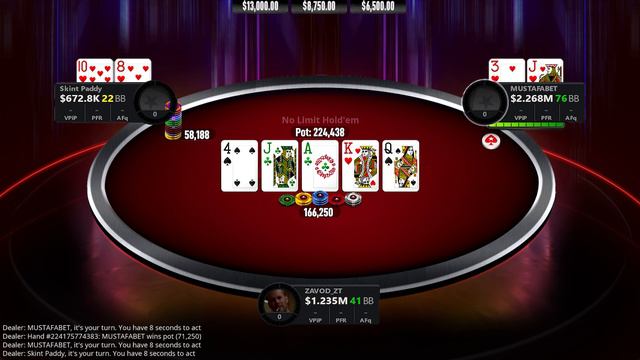 TURBO SERIES $530 8-GAME MUSTAFABET | Colisea Final Table High Roller Poker Replays смотреть онлайн