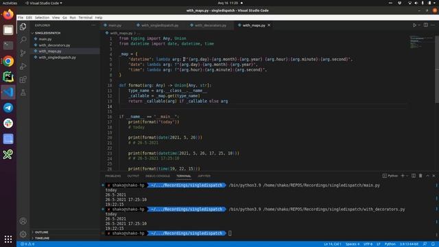Overloading Functions in Python - @singledispatch