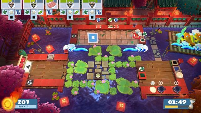 2P Overcooked 2 DLC Moon Harvest Festival 1 смотреть онлайн