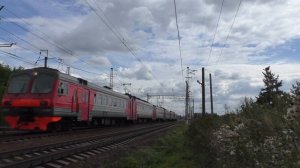 Электропоезд ЭД4М-0318 сообщением Узуново - Москва