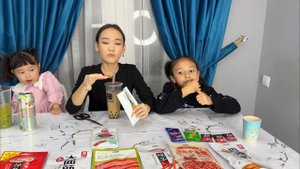 CHALLENGE:Пробуем китайские острые палочки,мукбанг обзор,Жасмин Томирис Копжасаровы?️