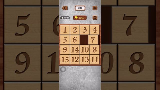 Numpuz Game  4X4 solved in 27 seconds , Number Puzzle Game , Wooden puzzle games