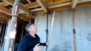 Строим дом в Сочи.монтаж перекрытия.