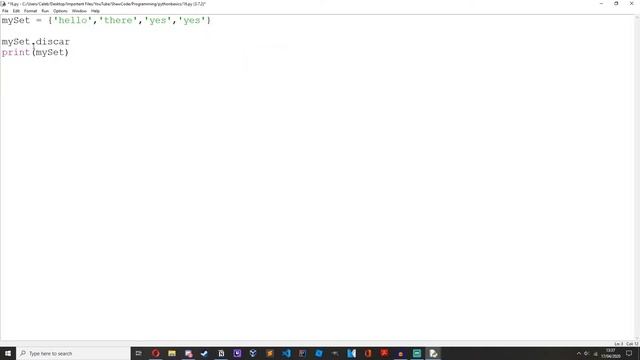 Sets - Python Programming Basics For Beginners #16