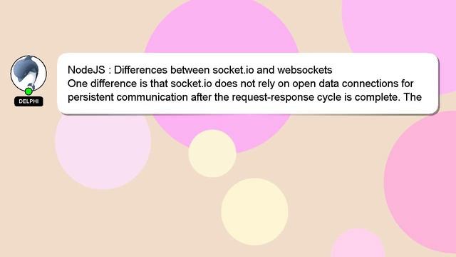 NodeJS : Differences between socket.io and websockets смотреть онлайн