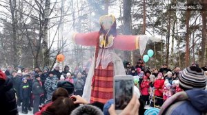 Чучело Масленицы сожгли в Кинешме