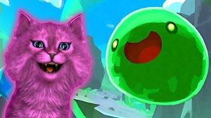 НОВЫЙ ЗЕЛЕНЫЙ СЛАЙМ и КОТЕНОК АБИ ИГРА для ДЕТЕЙ и МАЛЫШЕЙ