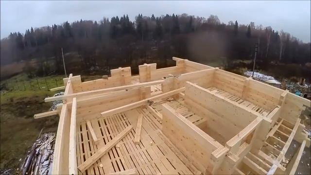 Дом из профилированного бруса 195х145мм смотреть онлайн