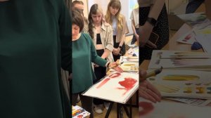 Мастер класс , акварель в университете Герцена Санкт-Петербург