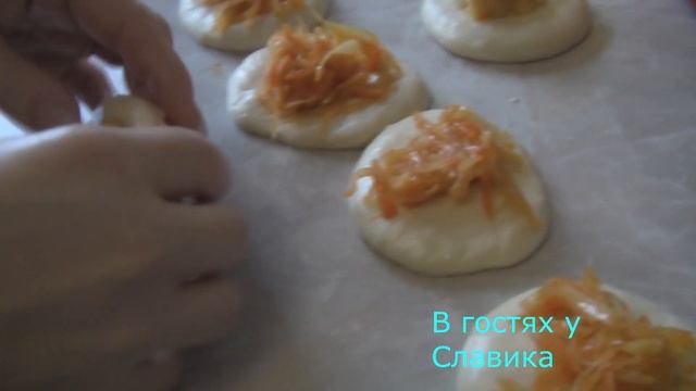 Пирожки.Жаренные Пирожки с Капустой.Buns with cabbage. смотреть онлайн