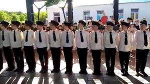 Показательное выступление строевой подготовки 6 взвода Саратовской кадетской школы им. Б.Н. Ерёмина