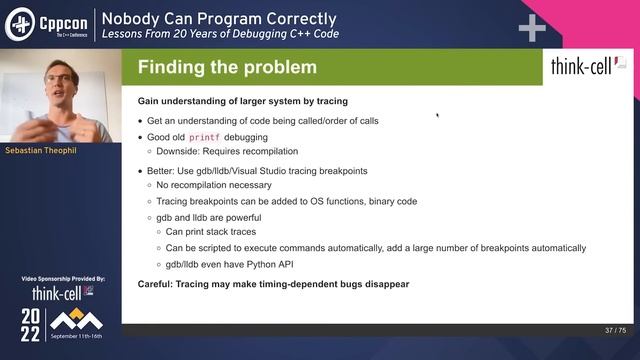 Nobody Can Program Correctly - Lessons From 20 Years of Debugging C++ Code - Sebastian Theophil