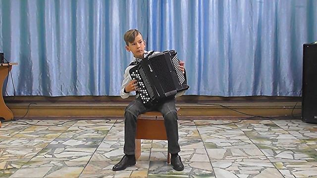 У.н.п. "Садом, садом, кумасенька" Играет баянист Иван Мирончик, 9 лет Респ. Хакасия смотреть онлайн