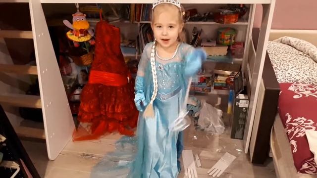 Платье Эльзы dress Elsa смотреть онлайн