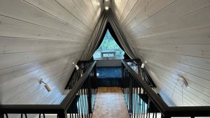 Обзор дома, A-frame, база отдыха Третьяково Поле, Хабаровск