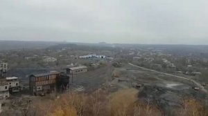 г Торез, Шахта 9/10 с высоты Красного террикона