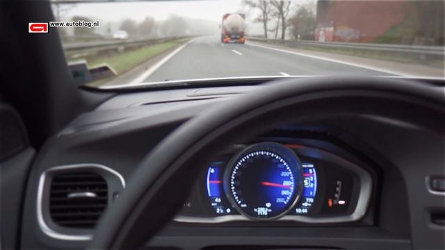 Volvo V60 D5 Polestar - Top speed run! смотреть онлайн