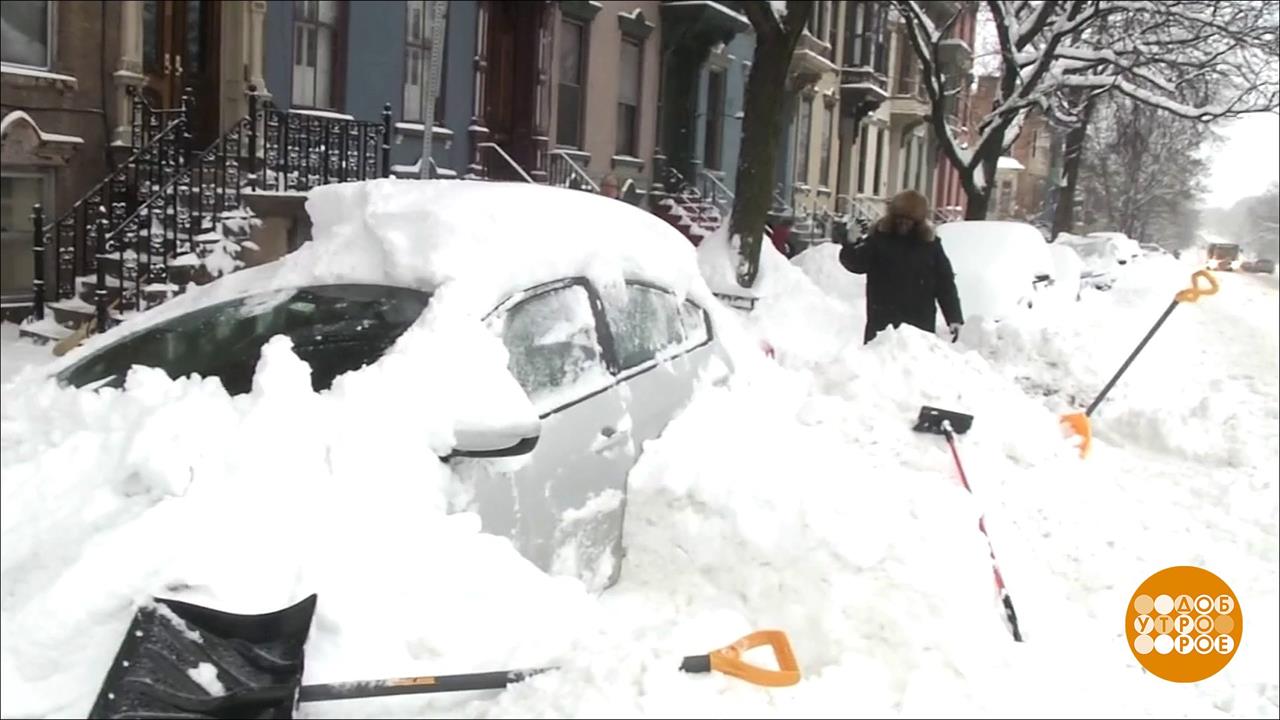 Рекордные снегопады в Украине