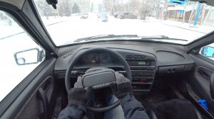 В ГОРОДЕ СНОВА ЗИМА! ЕДУ НА ЧЕТЫРКЕ - ВИД ОТ ПЕРВОГО ЛИЦА