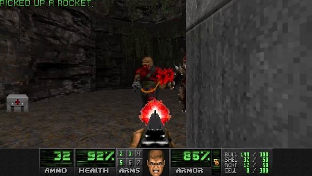 Doom II: Valiant - MAP01: Bad Reception (Ultra-Violence 100%) смотреть онлайн