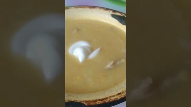 Обед по домашнему суп ?пукальный с мясом