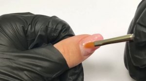 НАРАЩИВАНИЕ НОГТЕЙ КОМБИ ГЕЛЕМ БЕЗ ФОРМ В ДОМАШНИХ УСЛОВИЯХ | сама себе | чёрный маникюр |