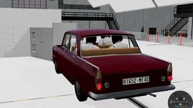 Азлк Москвич 408 краш-тест с манекенами в BeamNG.drive смотреть онлайн