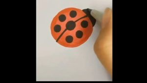 Мастер-класс. Как нарисовать божью коровку, легко и просто