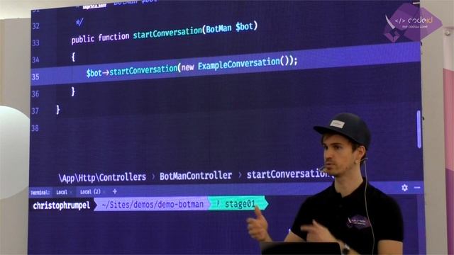Christoph Rumpel «The PHP Developer Stack for Building Chatbots» | CODEiD (08.12.2018)