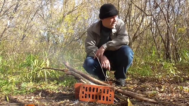 Человек в лесу у костра 2 смотреть онлайн