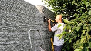 Подсветка забора в стиле лофт | Fence lighting in loft style