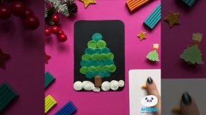 Ёлочка из пластилина. Лепим с детьми. Мини урок- новогодняя ночь?