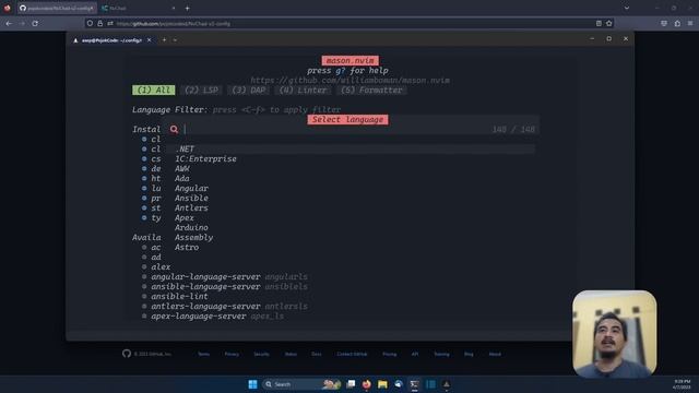 NVCHAD TUTORIAL #16 CONFIG NVCHAD V2 SETUP DAP
