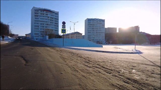 Мурманская область, город Североморск. Февральский день