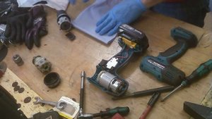 How to repair disassemble Makita BDF453 DDF453 18V LXT cordless drill gear assy motor switch housin