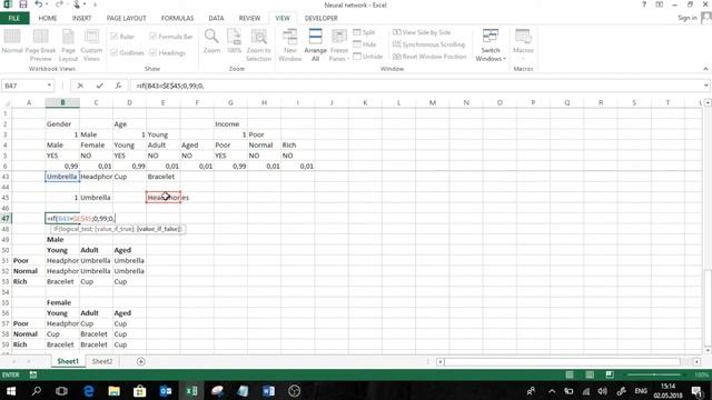 Neural network in Excel смотреть онлайн